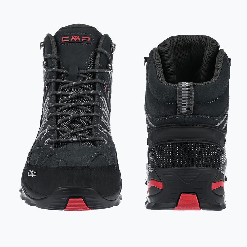 Pánské trekové boty CMP Rigel Mid Wp titanium/ferrari red 4
