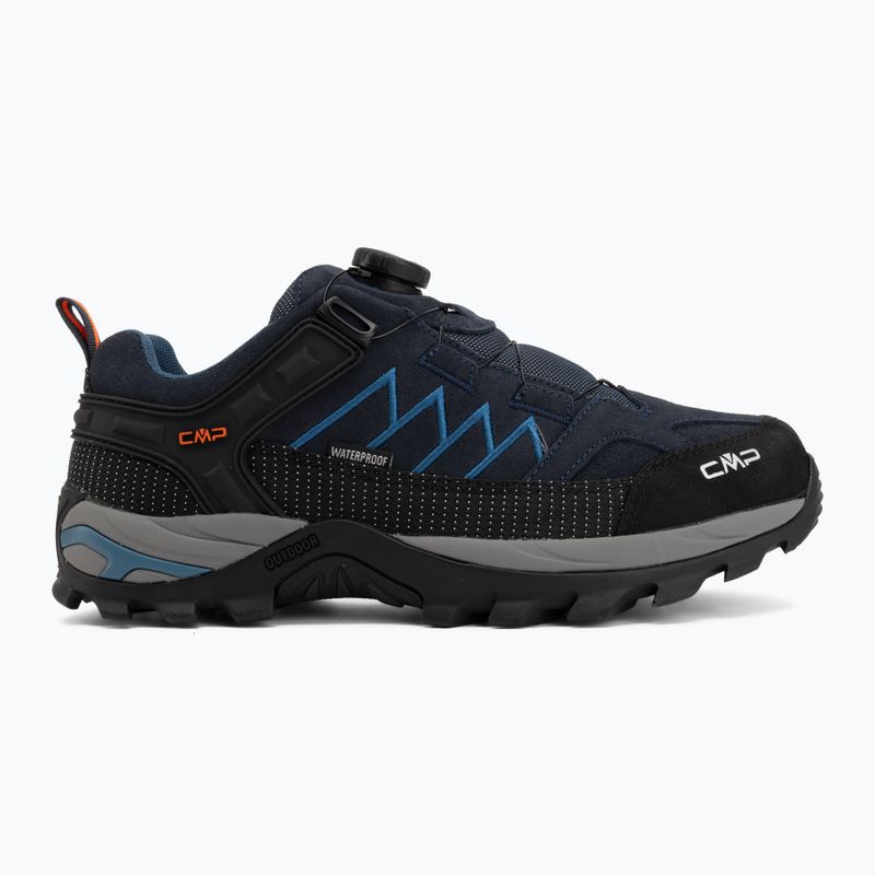 Pánské trekové boty CMP Rigel Low Fitgo Wp b.blue/flash orange 2