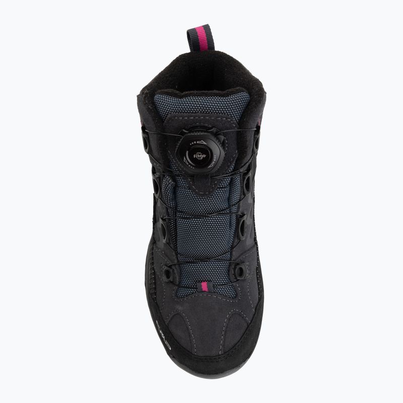 Dětské trekové boty CMP Kiruna Mid Fitgo Fleece Wp antracite/festival 5