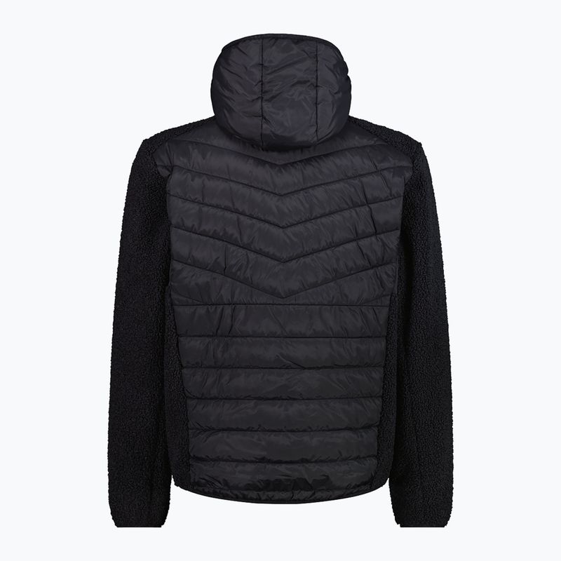 Pánská hybridní bunda CMP 34P1817 Hybrid Fix Highloft antracit 2