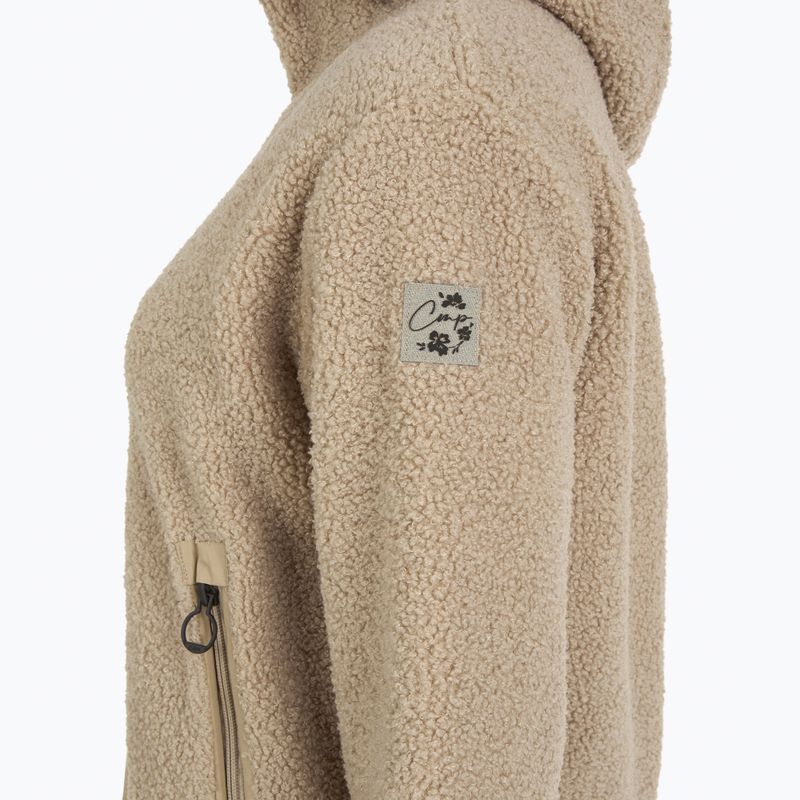 Dámská mikina CMP 35P3856 Long Teddy Highloft cookie 3