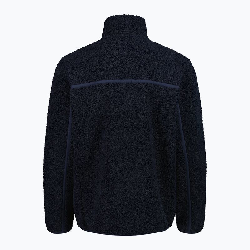 Pánská bunda CMP 35P3877 Teddy Highloft black/blue 2