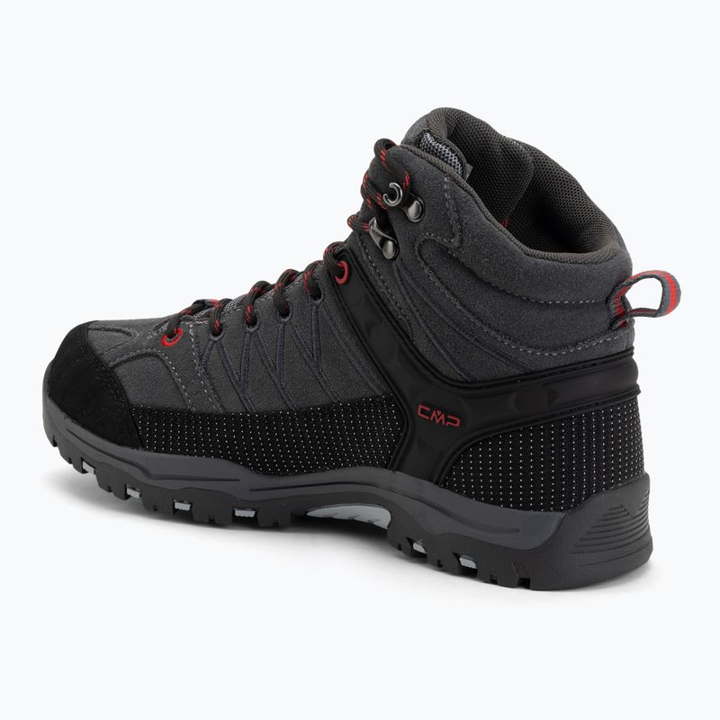 Juniorské trekové boty CMP Rigel Mid Wp grey/ferrari 3