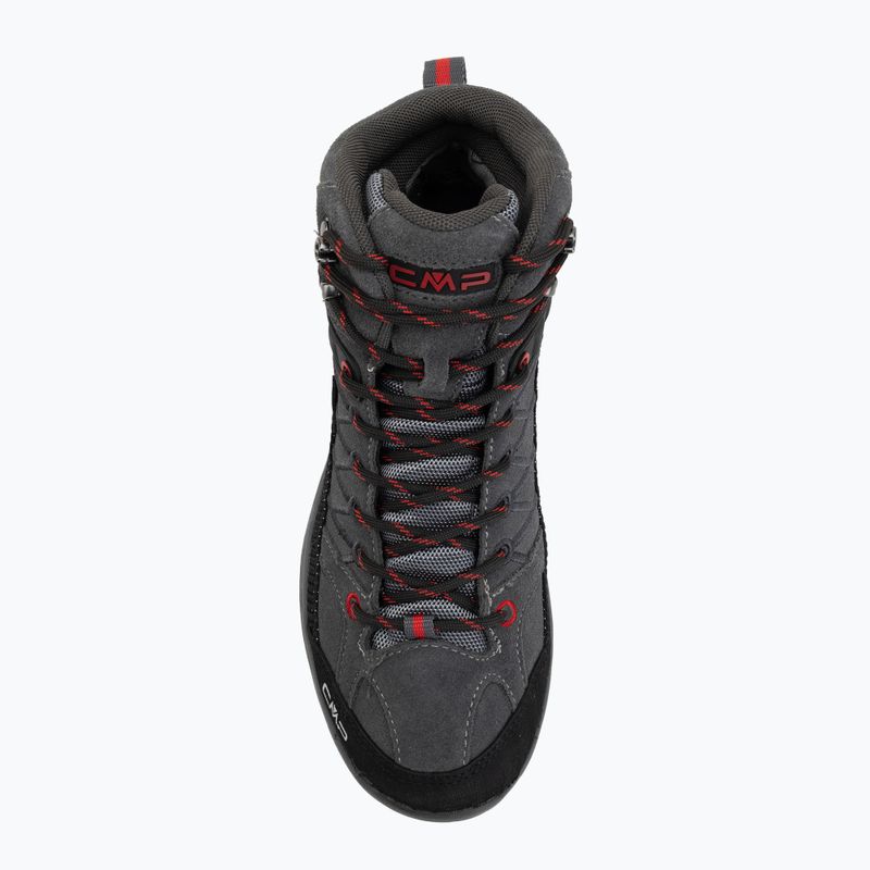 Juniorské trekové boty CMP Rigel Mid Wp grey/ferrari 5
