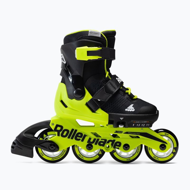 Rollerblade Microblade dětské kolečkové brusle černo-žluté 7101700215 2