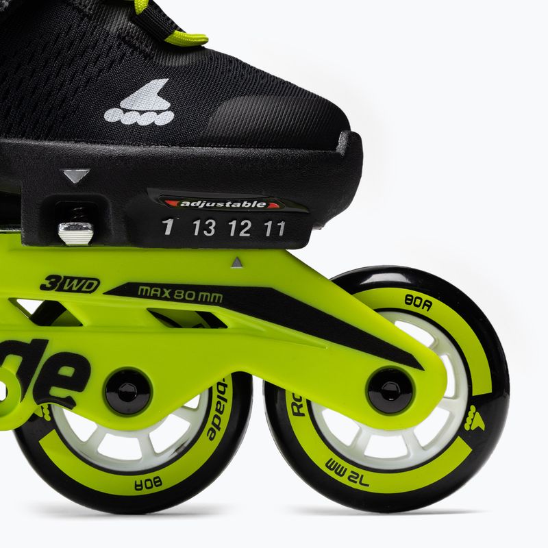 Rollerblade Microblade dětské kolečkové brusle černo-žluté 7101700215 6