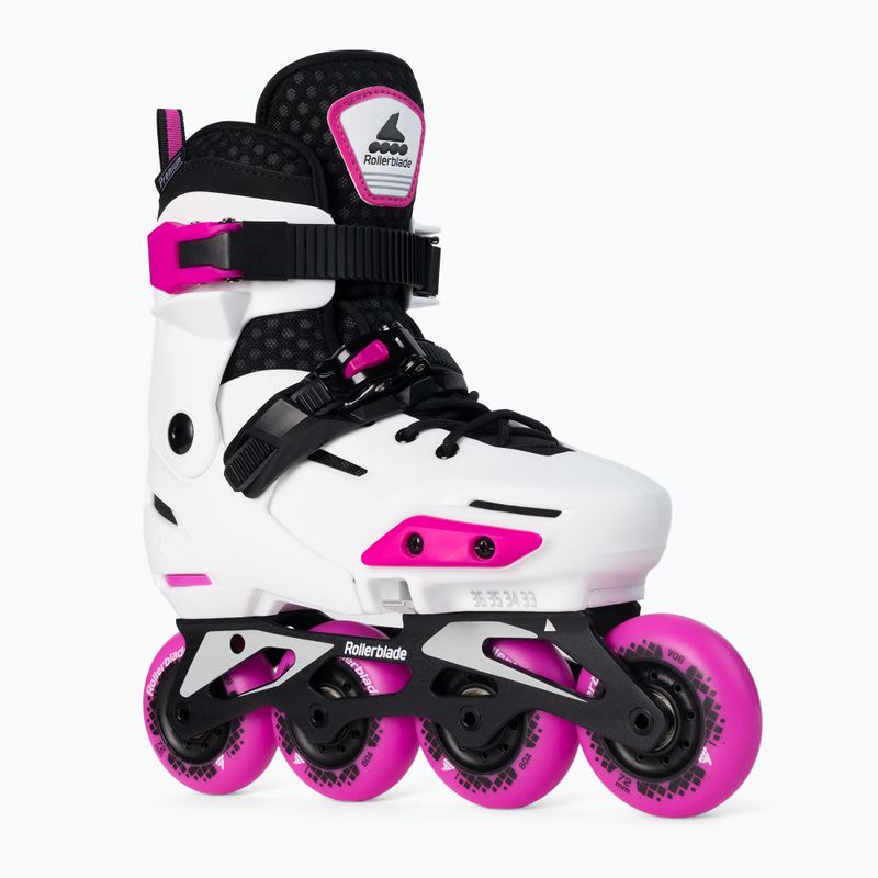 Dětské kolečkové brusle Rollerblade Apex G white 07102700 T1C