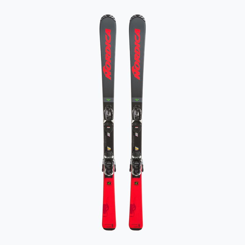 Dětské sjezdové lyže Nordica Team J R + J7.0 FDT grey/red