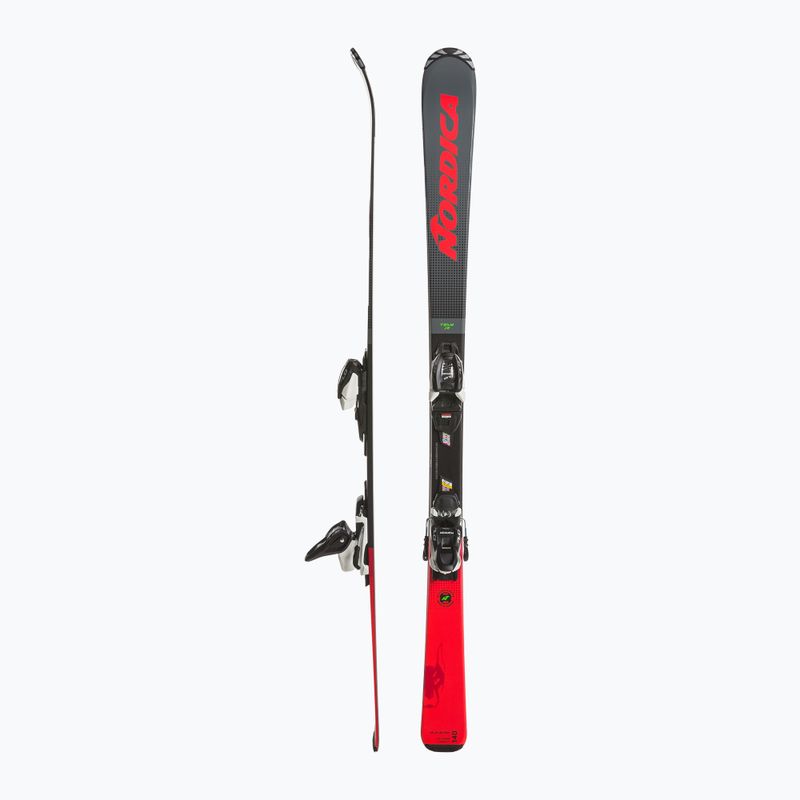 Dětské sjezdové lyže Nordica Team J R + J7.0 FDT grey/red 2