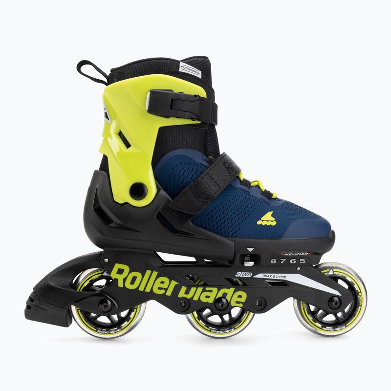 Dětské kolečkové brusle Rollerblade Microblade 3WD Jr blue royal/lime 2