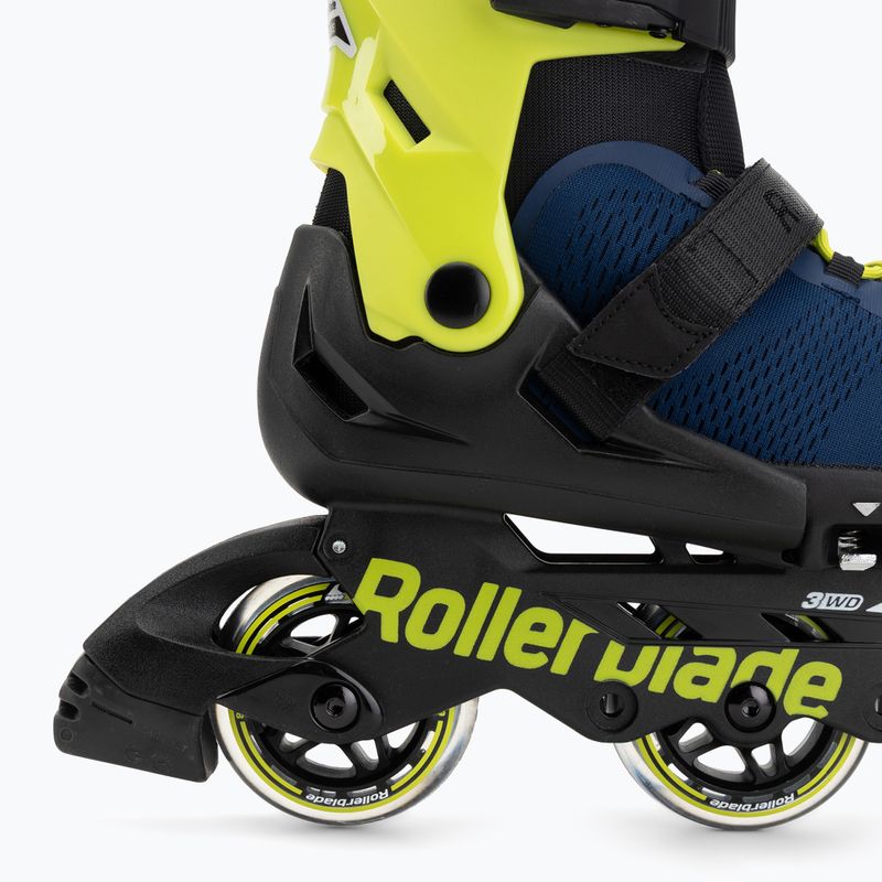 Dětské kolečkové brusle Rollerblade Microblade 3WD Jr blue royal/lime 6