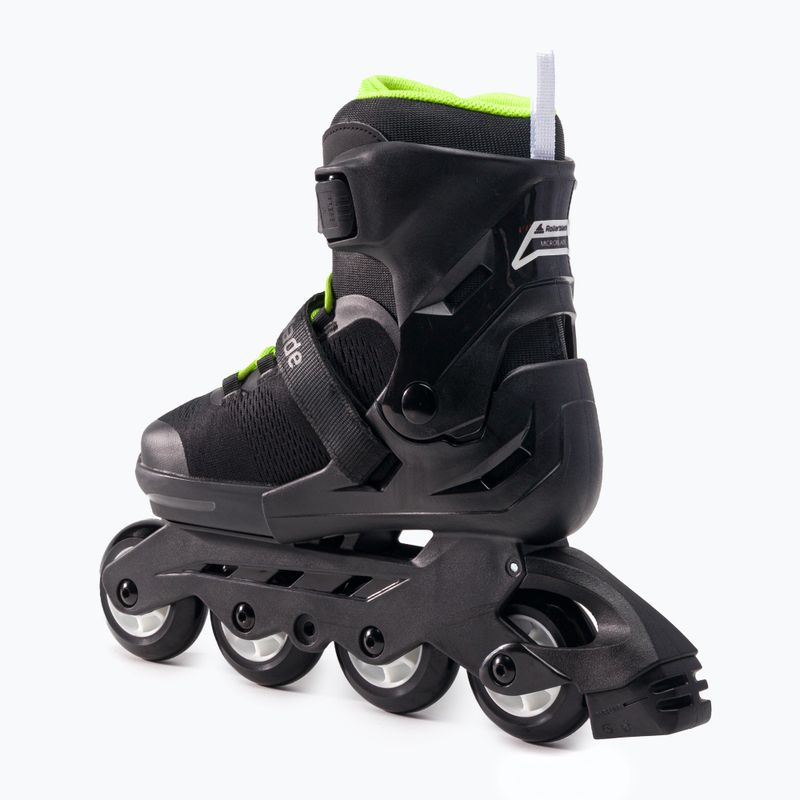 Dětské kartáče Rollerblade Microblade černozelené 07221900 T83 2