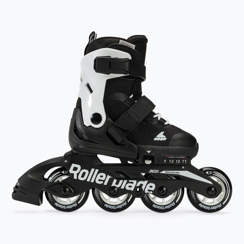 Dětské kolečkové brusle Rollerblade Microblade black/white 2