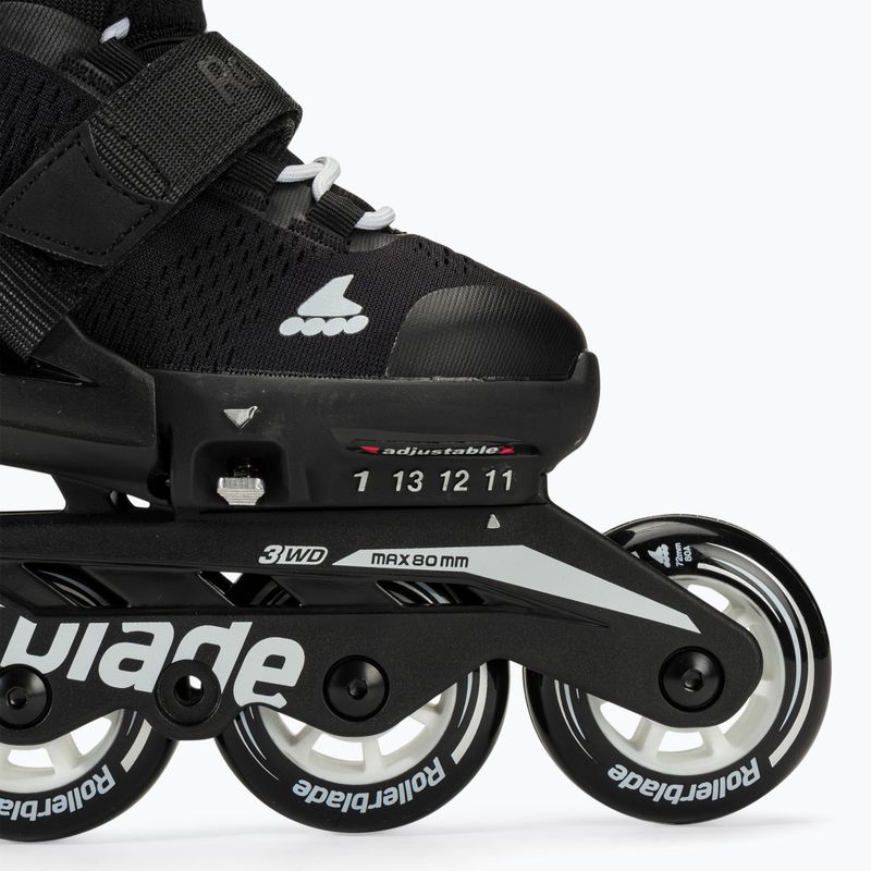 Dětské kolečkové brusle Rollerblade Microblade black/white 7