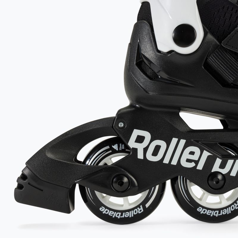 Dětské kolečkové brusle Rollerblade Microblade black/white 8