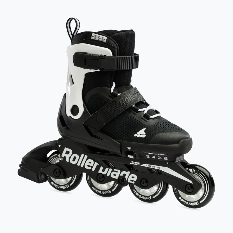 Dětské kolečkové brusle Rollerblade Microblade black/white 9