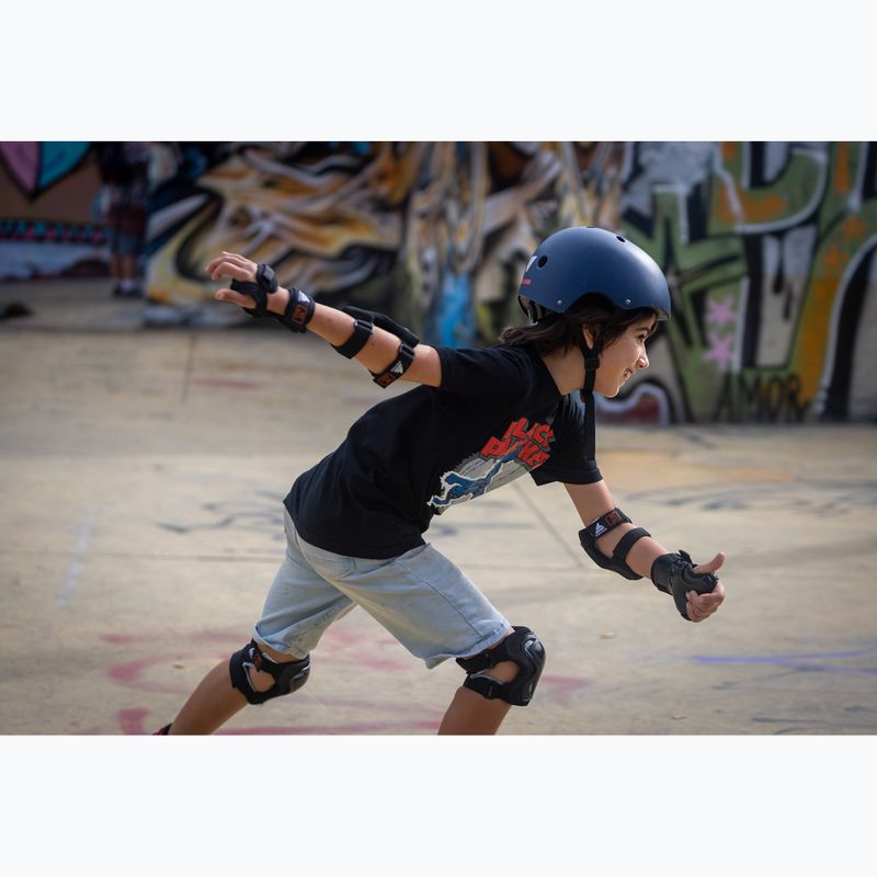 Dětské kolečkové brusle s chrániči Rollerblade Fury Combo Jr black/red 7