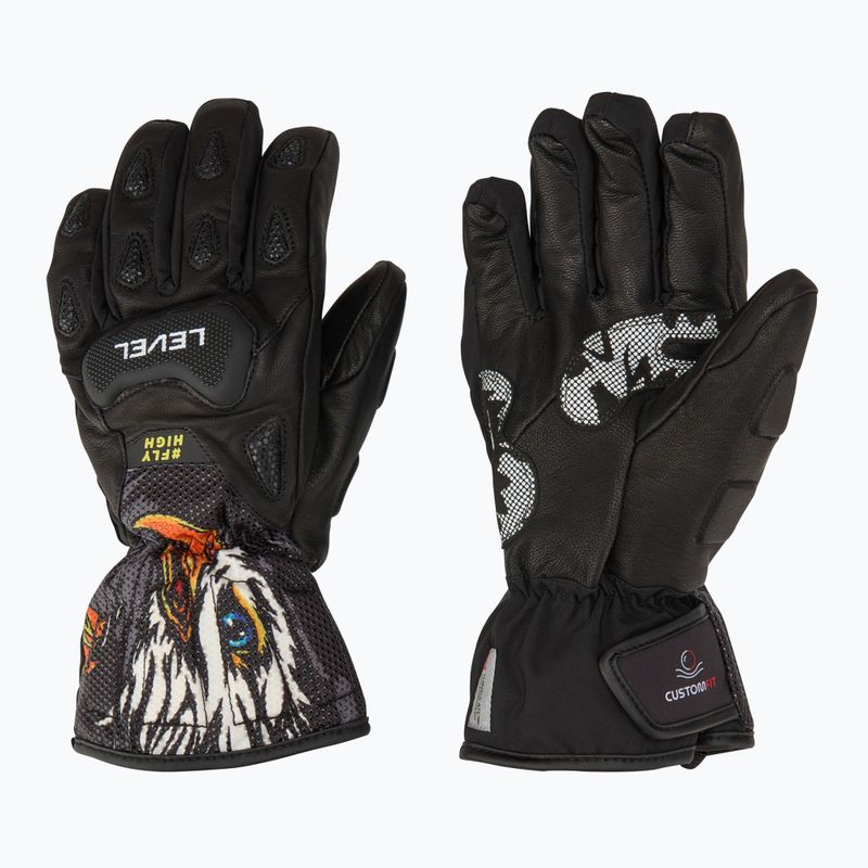 Dětské lyžařské rukavice  Level Sq JR CF pk black