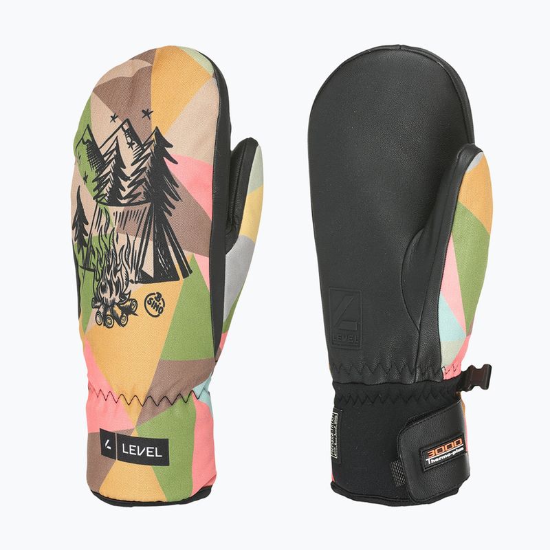 Dětské lyžařské rukavice Level Vertigo Mitt Teen wood