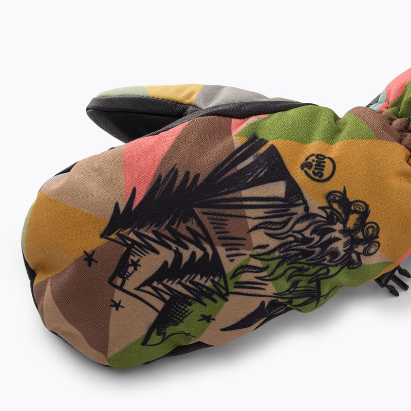 Dětské lyžařské rukavice Level Vertigo Mitt Teen wood 5