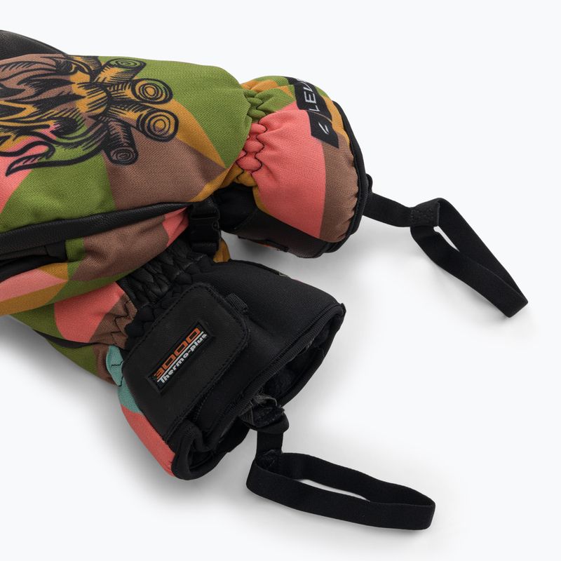 Dětské lyžařské rukavice Level Vertigo Mitt Teen wood 7