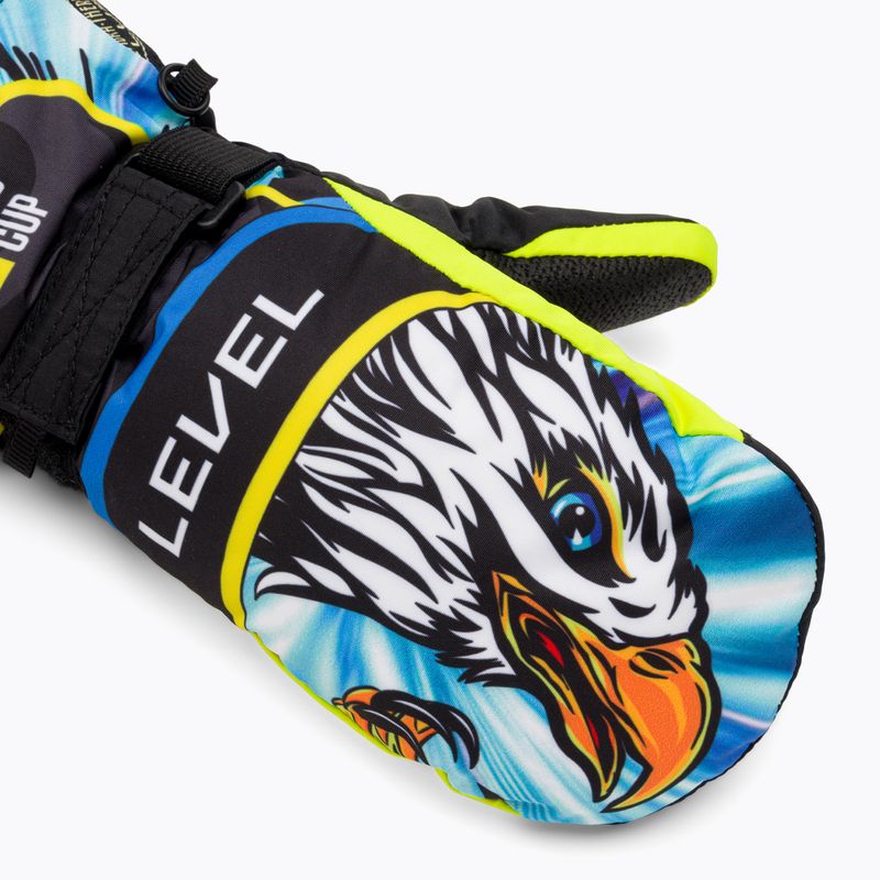 Dětské lyžařské rukavice  Level Junior Mitt yellow/blue 5
