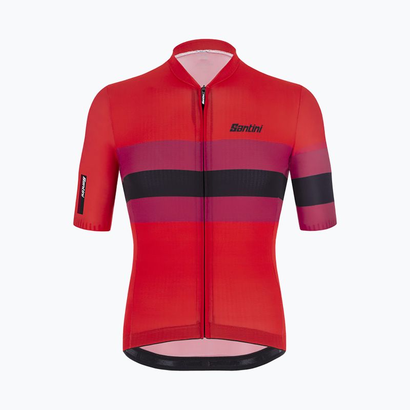 Pánský cyklistický dres Santini Ecosleek Bengal červená 2S94475CESLKBENGRSS