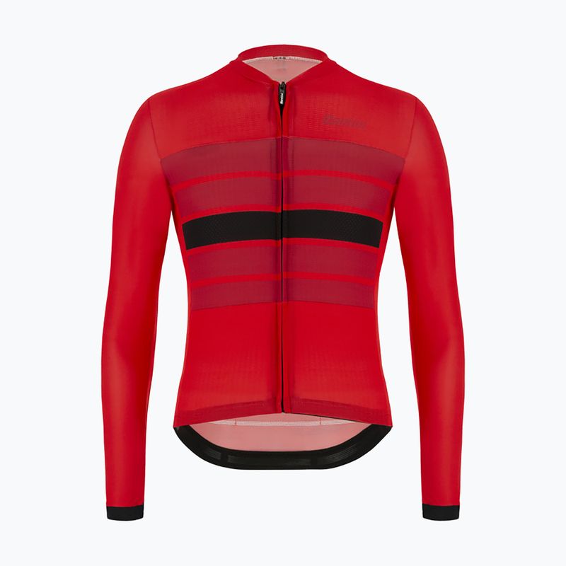 Santini Ecosleek Bengal pánský cyklistický dres červená 2S215075ESLKBENGRSS 4