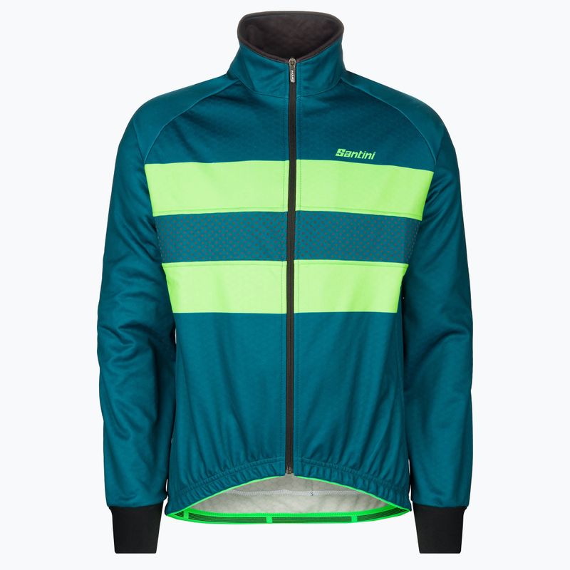 Cyklistická bunda Santini Colore Winter zelená 2W50775COLORBENGTE