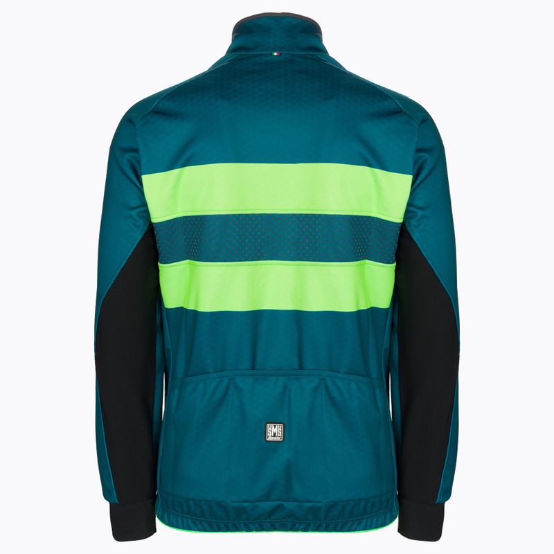 Cyklistická bunda Santini Colore Winter zelená 2W50775COLORBENGTE 2