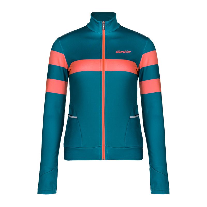 Dámská cyklistická bunda Santini Coral Bengal zelená 2W216175CORALBENGTE