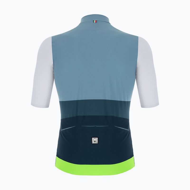 Pánský cyklistický dres Santini Redux Istinto fluor green 2S94475REDUXISTIVFS 2