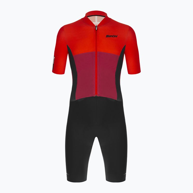 Santini Redux Istinto pánská cyklistická kombinéza černá/červená 2S769C3REDUXISTINES