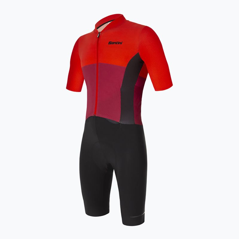 Santini Redux Istinto pánská cyklistická kombinéza černá/červená 2S769C3REDUXISTINES 3