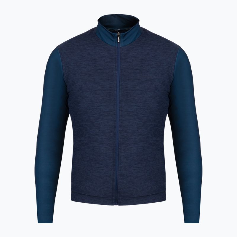 Pánská cyklistická mikina Santini Colore Puro Thermal Jersey námořnictvo 3W216075RCOLORPURO