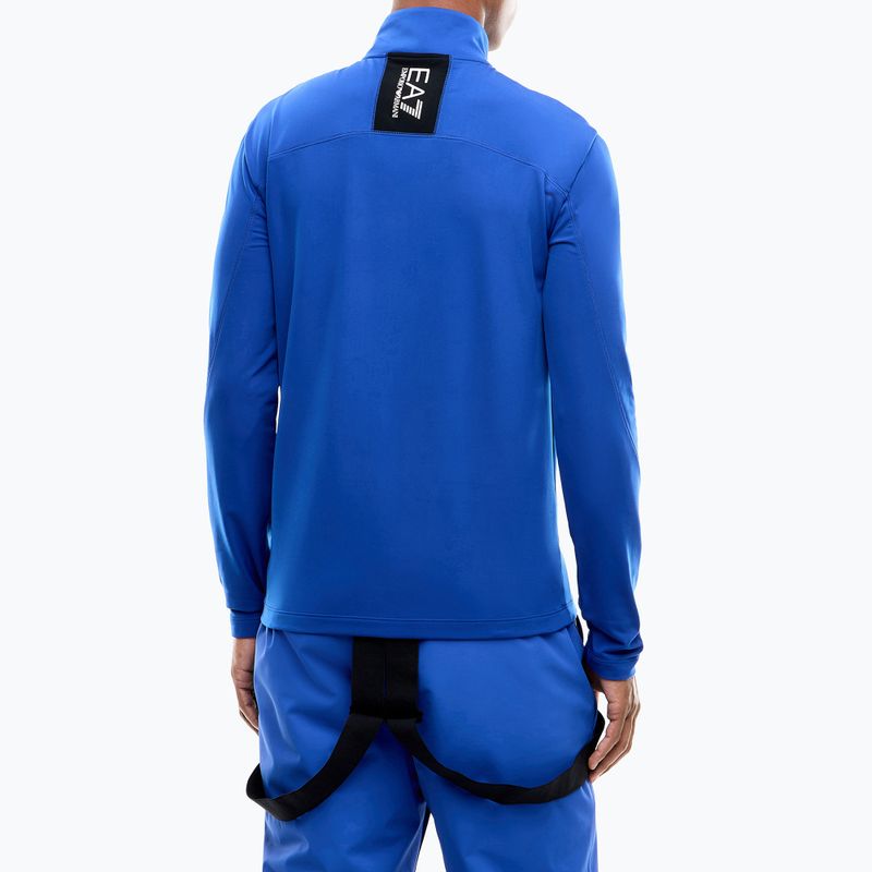 Pánská lyžařská mikina EA7 Emporio Armani Pure Powerstretch T-Top Half Zip new royal 3