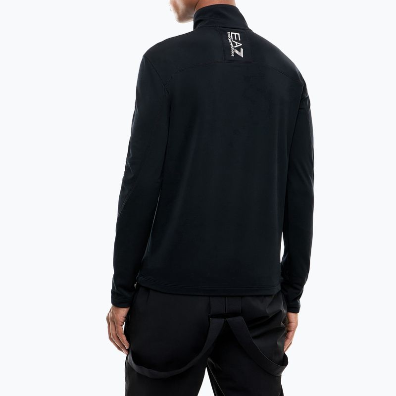 Pánská lyžařská mikina EA7 Emporio Armani Pure Powerstretch T-Top Half Zip black 3