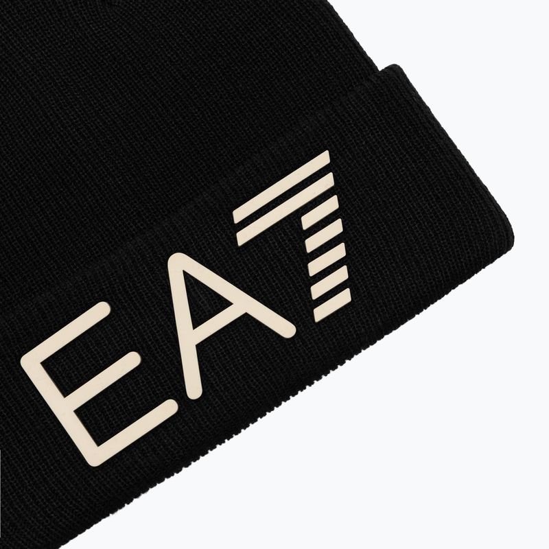 Zimní čepice EA7 Emporio Armani Mountain Logo Series Big Beanie black 3