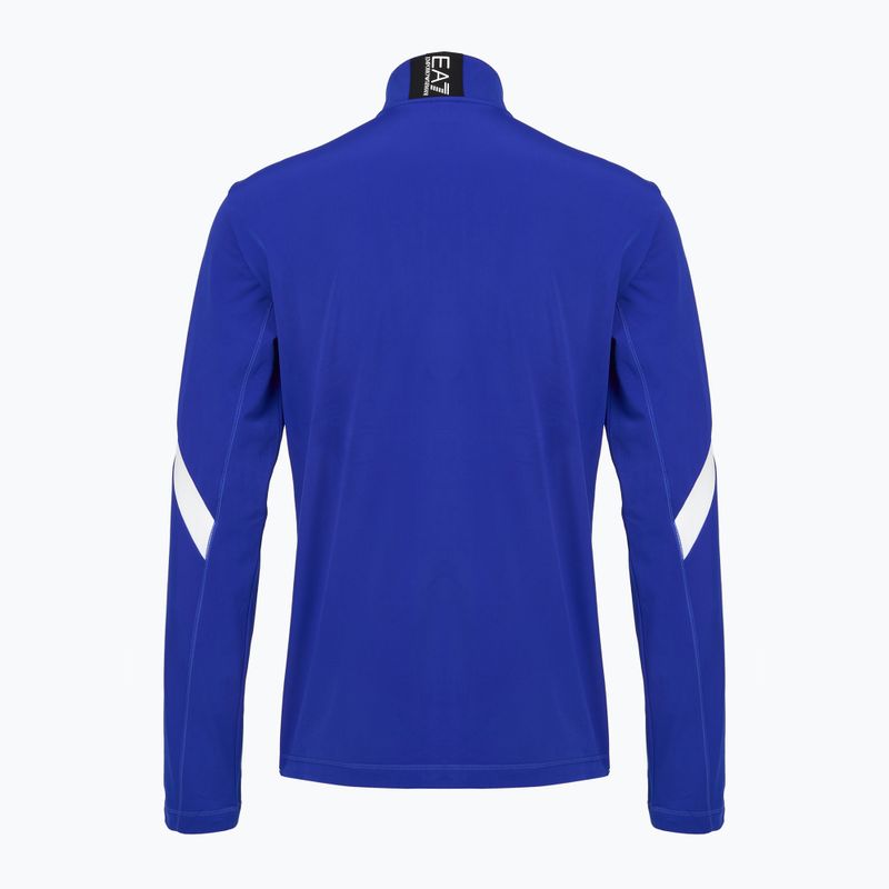 Pánská lyžařská mikina EA7 Emporio Armani Pure Powerstretch T-Top Full Zip new royal 2