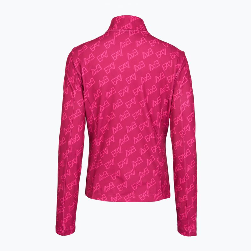 Dámská lyžařská mikina EA7 Emporio Armani Pure Powerstretch T-Top Half Zip fancy vivacious mono 2