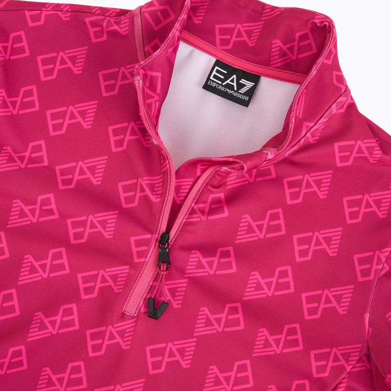 Dámská lyžařská mikina EA7 Emporio Armani Pure Powerstretch T-Top Half Zip fancy vivacious mono 3