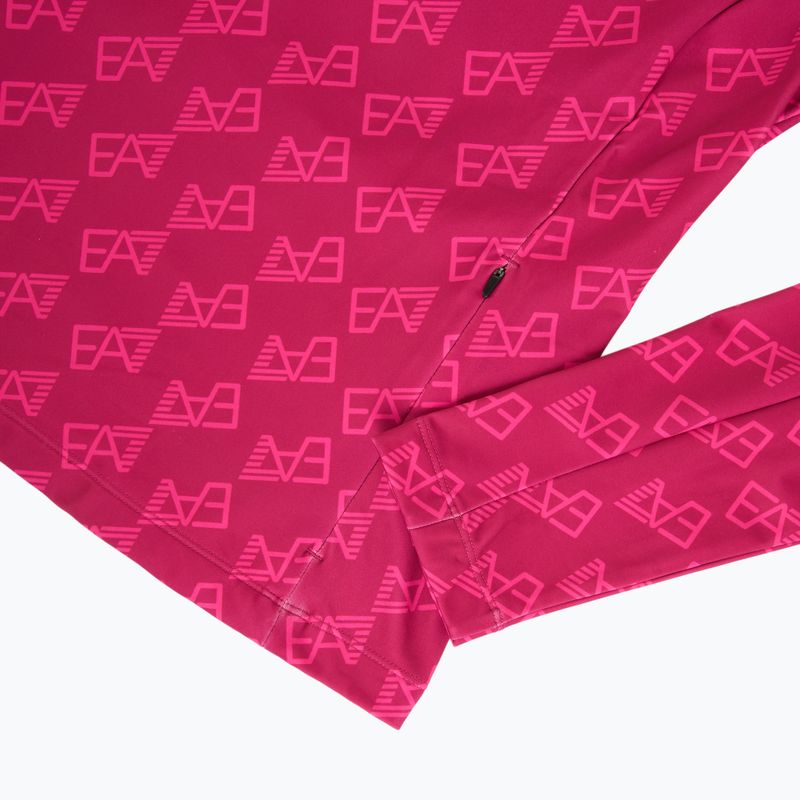 Dámská lyžařská mikina EA7 Emporio Armani Pure Powerstretch T-Top Half Zip fancy vivacious mono 4