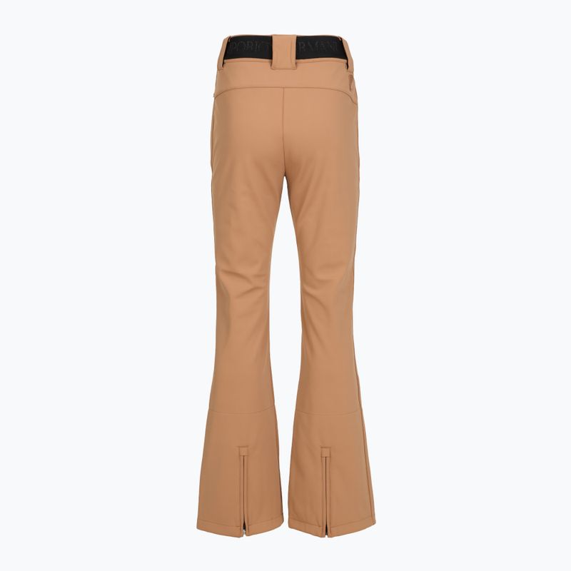 Dámské lyžařské kalhoty EA7 Emporio Armani Pure Softshell Waisted mocha mousse 2