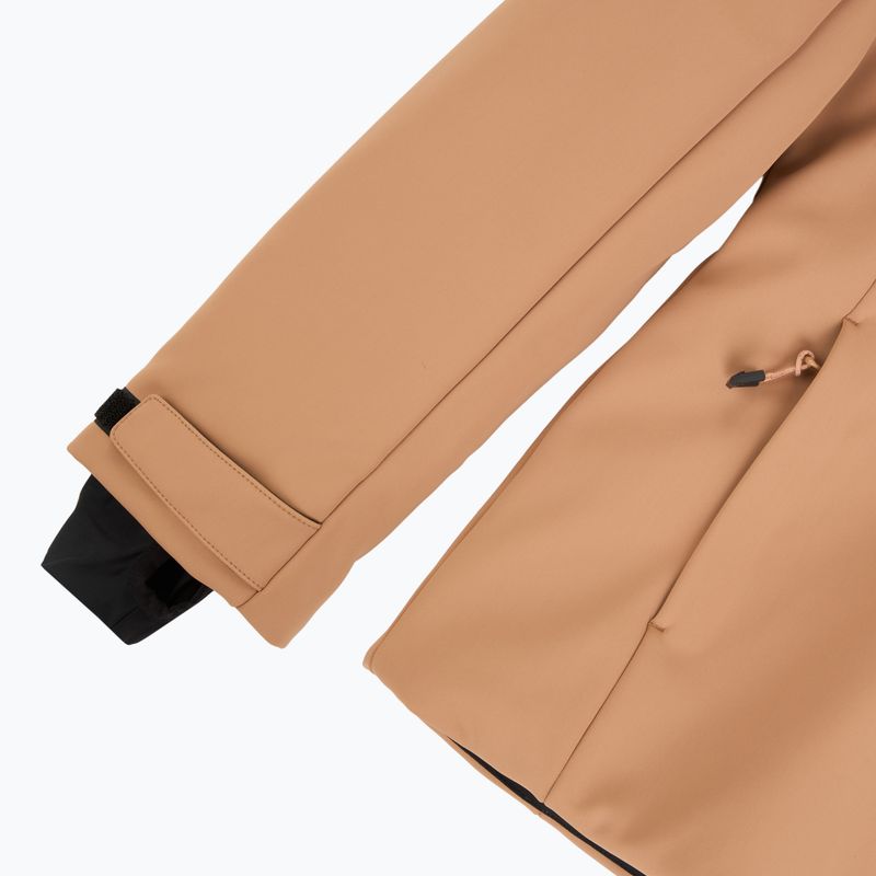 Dámská lyžařská bunda EA7 Emporio Armani Pure Softshell mocha mousse 5