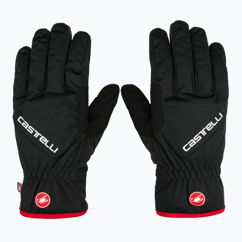 Pánské cyklistické rukavice Castelli Entrata Thermal black 2