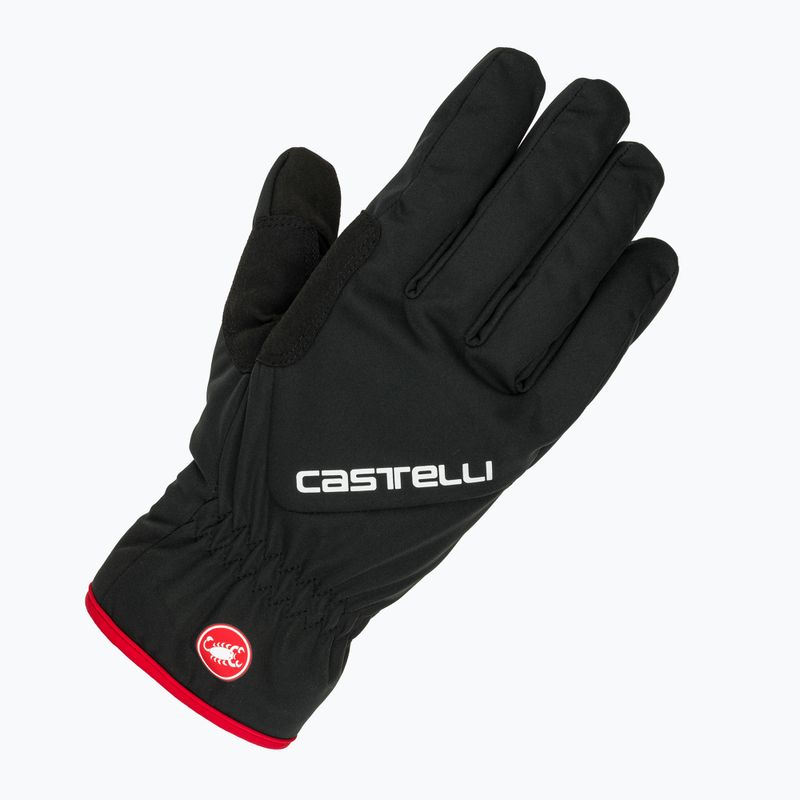 Pánské cyklistické rukavice Castelli Entrata Thermal black 5