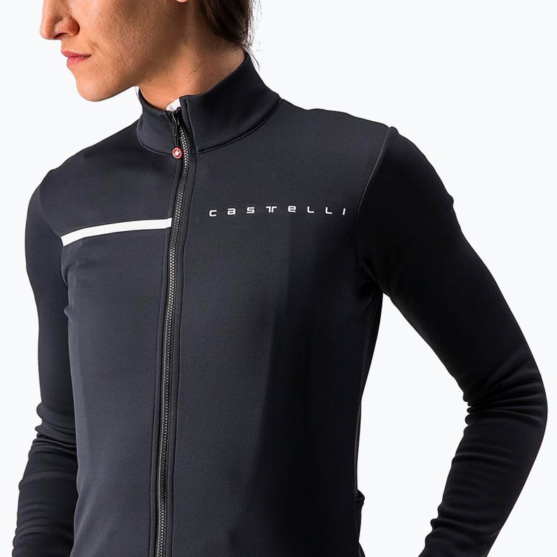 Dámská cyklistická mikina Castelli Sinergia 2 Jersey FZ W light black/white 4