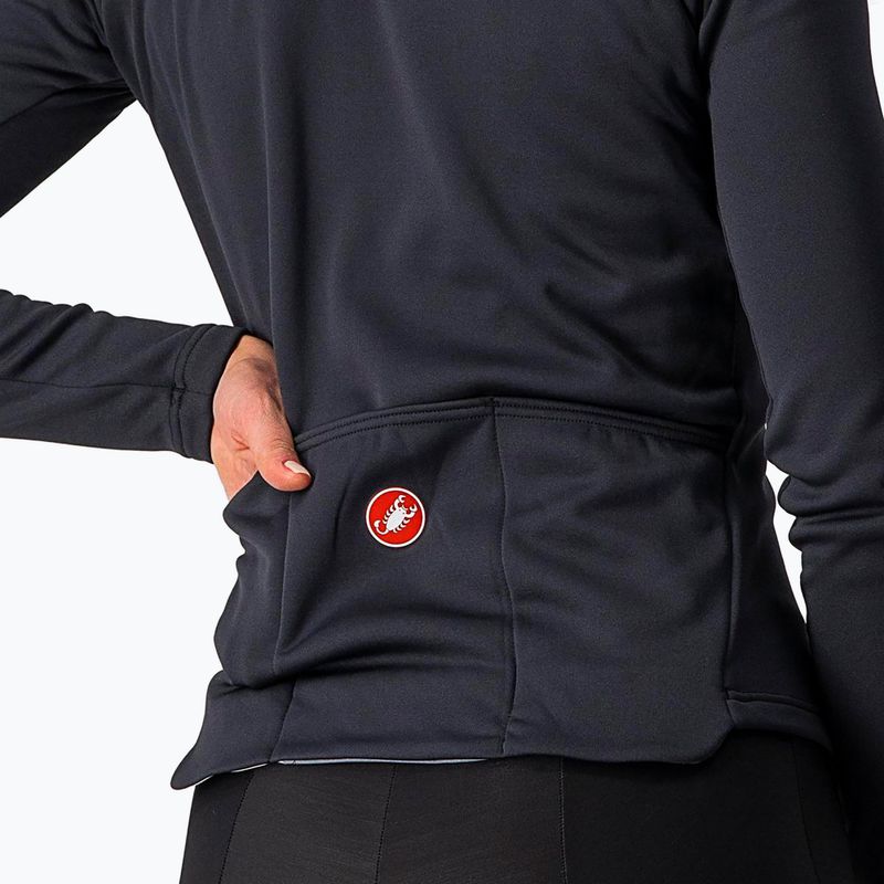 Dámská cyklistická mikina Castelli Sinergia 2 Jersey FZ W light black/white 6