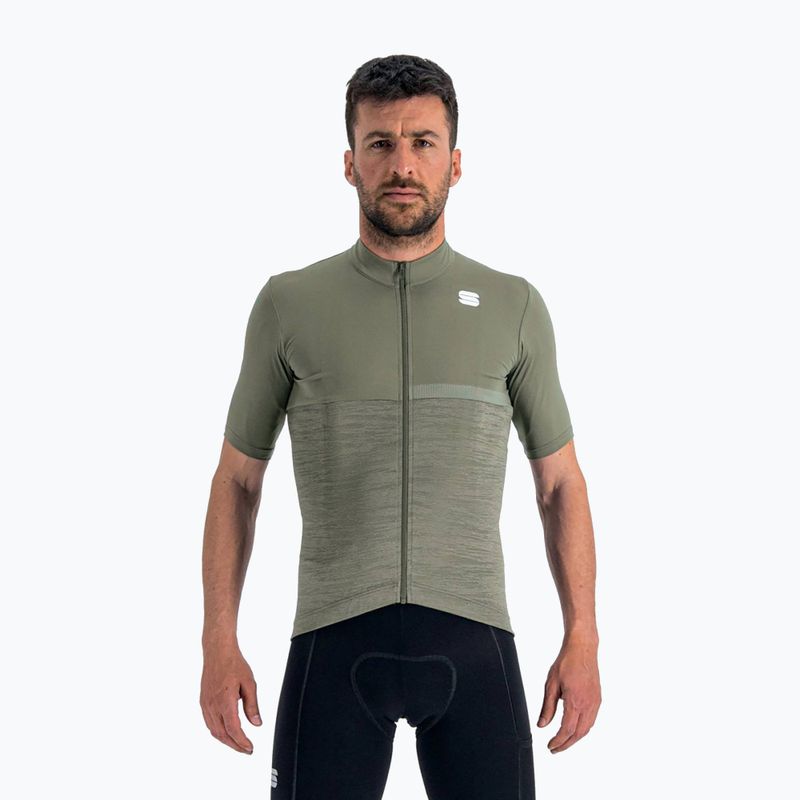 Sportful Giara pánský cyklistický dres zelený 1121020.305