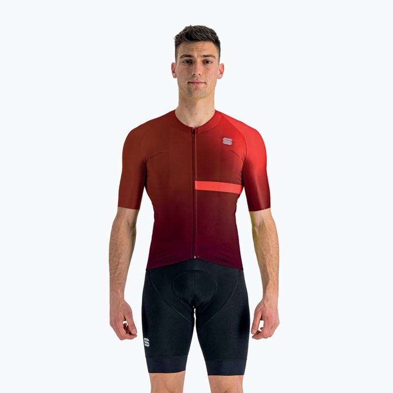 Pánský cyklistický dres Sportful Bomber červený 1122029.140